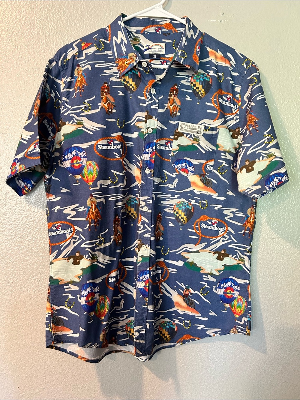 Party Shirt International Steamboat Ski Town USA Stretch Tech Shirt XL